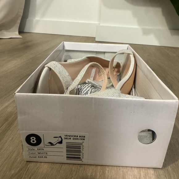 Elegant White Women's Heels - Picture 2 of 2